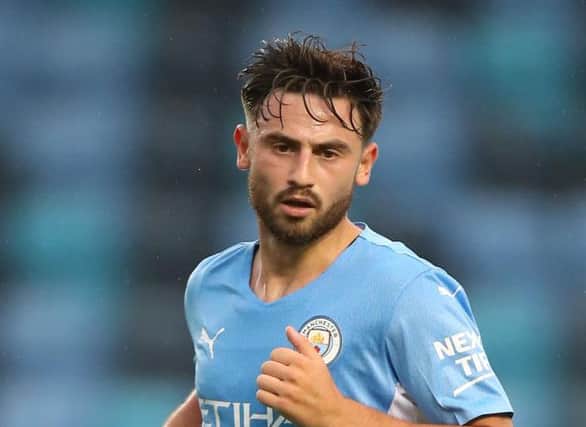Patrick Roberts playing for Manchester City in pre-season.