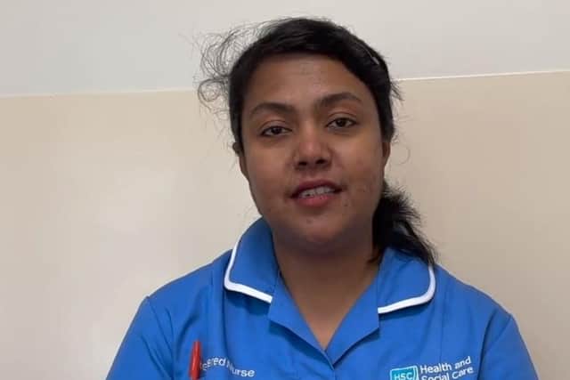 Limy Matthews, a staff nurse at the Meadowlands ward of Musgrave Park Hospital