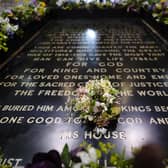 The Queen's Coronation bouquet after it was laid at the Grave of the Unknown Warrior in Westminster Abbey, London, following the  coronation ceremonies of King Charles III and Queen Camilla. Photo credit: Aaron Chown/PA Wire