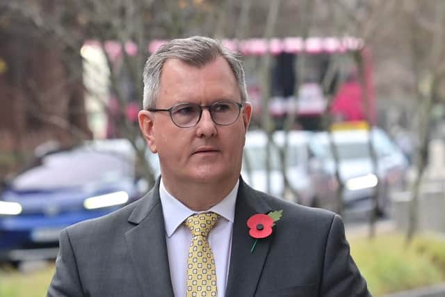 DUP Leader Sir Jeffrey Donaldson said the principle of consent in the Good Friday Agreement had to be maintained.