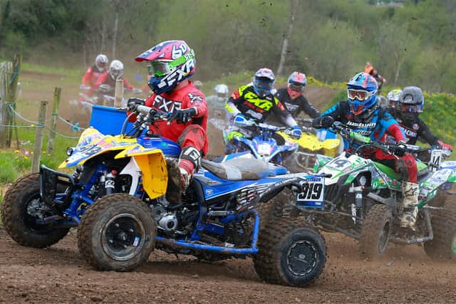 Mark McLernon was unbeaten at Tandragee in the Premier quads class at Tandragee