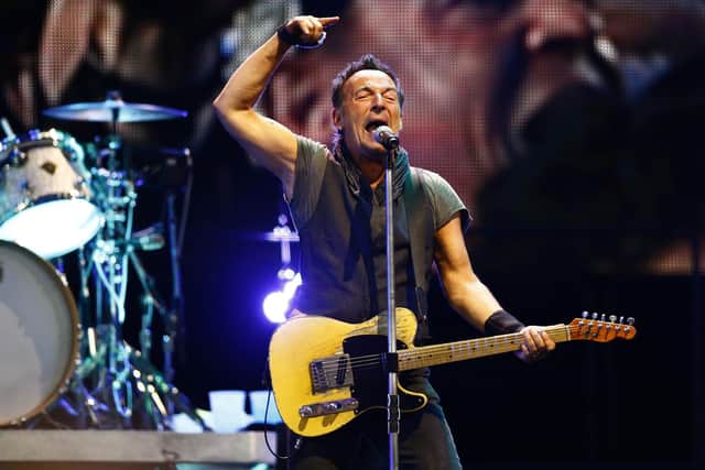 File photo of Bruce Springsteen and the E Street Band performing in Barcelona, Spain, in May 2016