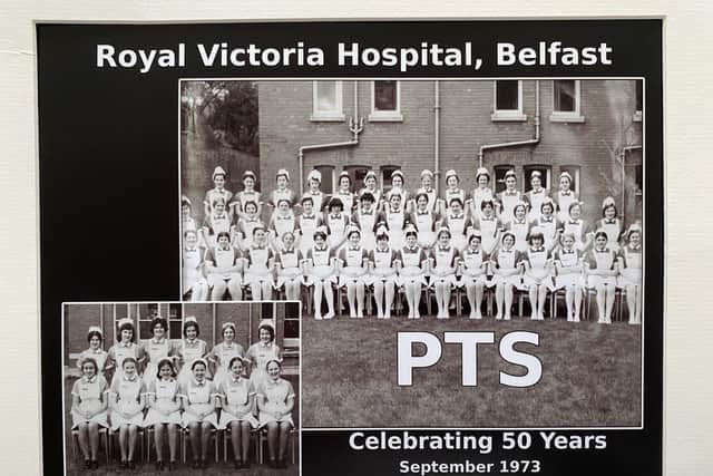 Class of 73 ... The nurses who started their nurse training in the Royal Victoria Hospital, Belfast, in September 1973 and recently got together to tour the hospital and reminisce about old times before celebrating their anniversary in the Europa Hotel