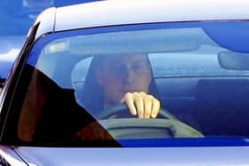 The Prince of Wales drives away from the London Clinic, in central London, where the Princess of Wales is recovering after undergoing successful abdominal surgery. She was admitted to The London Clinic on Tuesday for the planned procedure