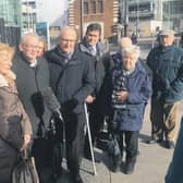 Nine out of ten Kingsmills families walked out of the inquest in 2020, seen here. Only the family of John McConville and sole survivor Alan Black remained engaged.