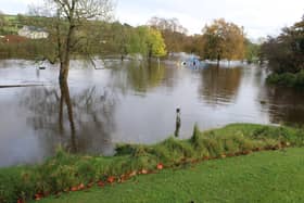 Katesbridge play area submerged by the River Bann