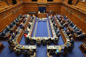 Alliance have once again raised reform of the institutions. They want to stop any one party being able to bring down the Assembly and Executive. MLAs are pictured here at the first sitting of the current mandate. Photo: Kelvin Boyes / Press Eye.