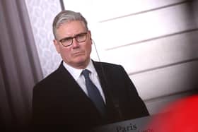 Sir Keir Starmer in Paris on Friday for a summit to facilitate shipping in the Strait of Hormuz. Yet at home he seems battered by events. Pic: Tom Nicholson/PA