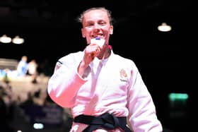 Rachael Hawkes with her bronze medal for Team NI in judo. (Photo by Team NI)