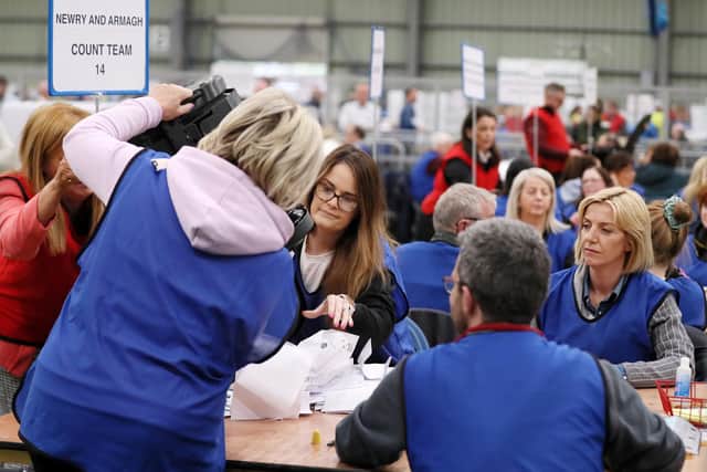 Counting underway at the 2022 Northern Ireland Assembly Election