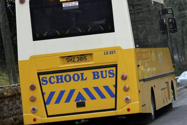 An Education Authority school bus. Photo: Pacemaker