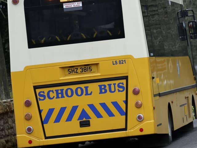 An Education Authority school bus. Photo: Pacemaker
