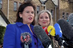 Sinn Fein leader Mary Lou McDonald said that 'engagement and planning' for a border poll could be done alongside the return of the Stormont assembly