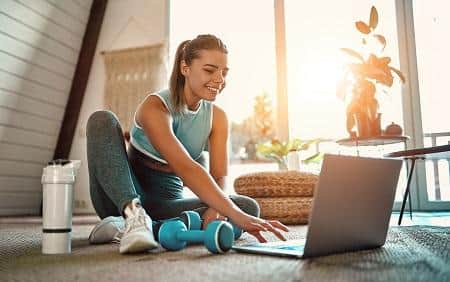If you can timtable a period for a dedicated workout while working remotely you can make your lifestyle less sedentary and stay in shape