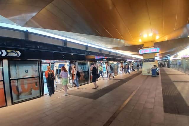 The Dart stop at the Luton Airport Parkway stop, which takes you to the main airport. Picture by Ben Lowry, 2026