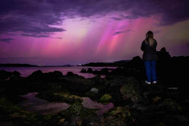A severe geomagnetic storm has produced an incredible display of "Northern Lights" in Northern Ireland on Friday night. Images from Dunseverick County Antrim..Picture Steven McAuley/McAuley Multimedia