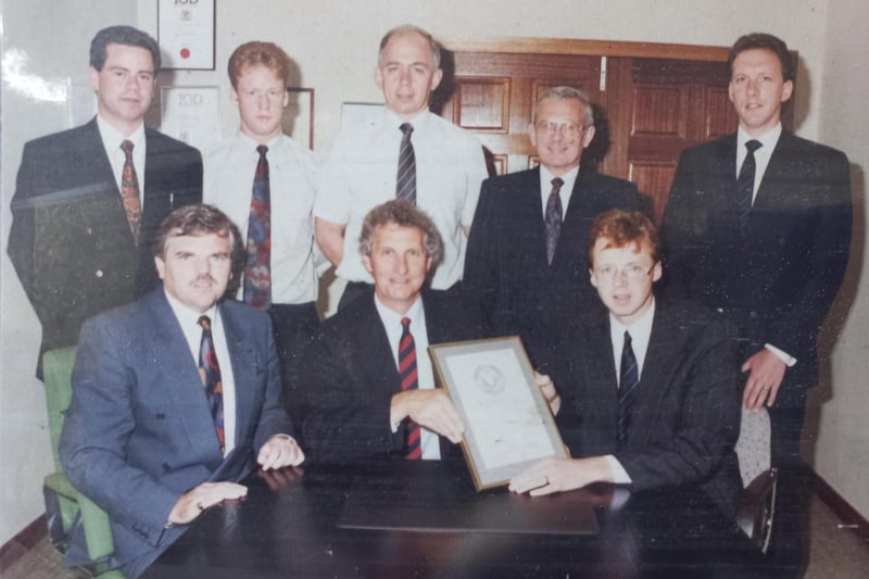 The management team involved in getting accreditation of ISO 9001 in 1991