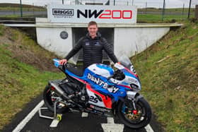 Portadown's Mark Hewitt made his debut at the North West 200 in May and is now set to race at the Macau Grand Prix for the first time in November. (Photo by Mark Hewitt Racing)