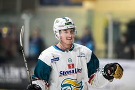 Belfast Giants' defenceman Will Cullen pictured during Belfast's victory against the Coventry Blaze. Picture: Scott Wiggins