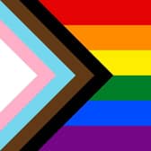 The progress pride flag, which expanded the gay rainbow flag to include transgender colours (pink, white and light blue - as well as black and brown for ethnic minorities). 

According to the V&A Museum, this flag design 'was developed in 2018 by non-binary American artist and designer Daniel Quasar (who uses xe/xyr pronouns)'.

The progress pride flag is now also considered old hat by many activists, with new iterations including extra symbols to represent intersex people, prostitutes, and others.