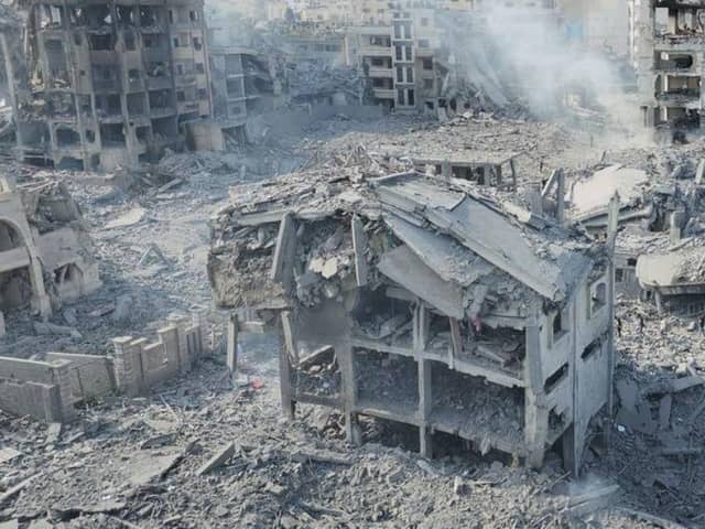 Destruction in Gaza Strip, taken from UNICEF website