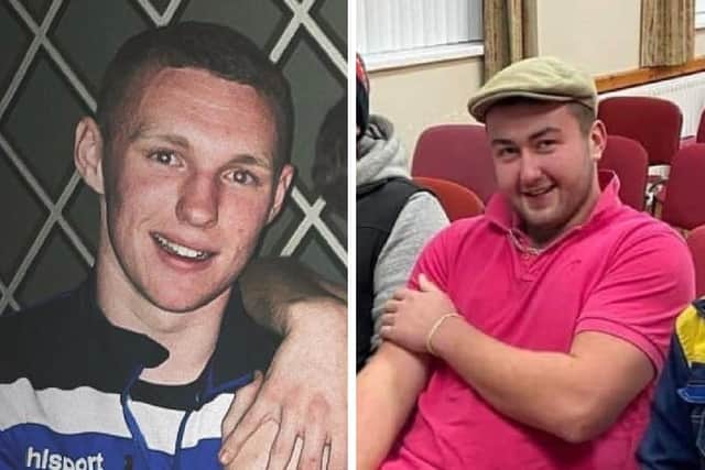 Ben Gillis, left, and Glen Montgomery, right, were both teenagers from Co Armagh who died after road traffic collisions on Sunday.