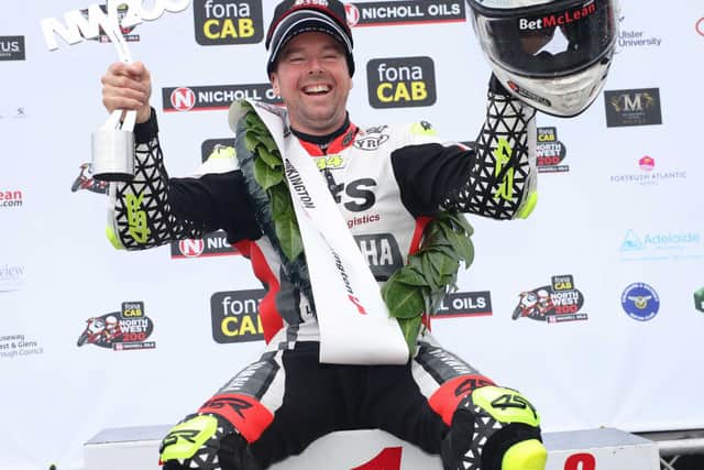 ​Carrick’s Alastair Seeley won three races in 2022 at the NW200