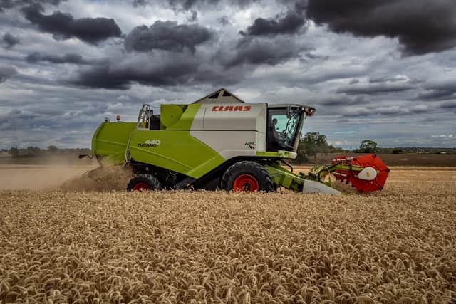 Fires in combine harvesters across the UK have doubled over the past year, the NFU has warned.
Photo: SWNS
