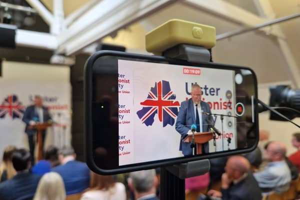 Doug Beattie at council election manifesto launch