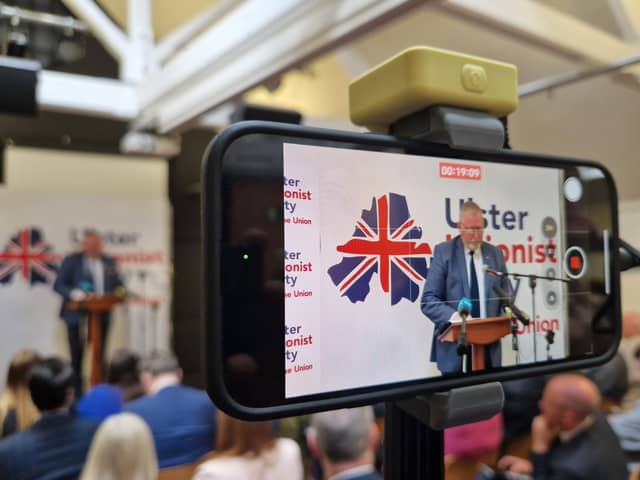 Doug Beattie at council election manifesto launch