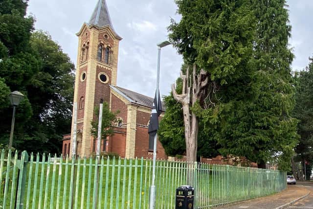 Police have confirmed they are treating the erecting of Swastika flags close to a west Belfast mosque as a racially motivated hate crime.Pictures of the flags erected close to Belfast Iqraa Mosque in the Sunnymeade area of Dunmurry circulated on social media on Wednesday morning.
Photo by  Press Eye.