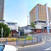 The car park of Belfast City Hospital