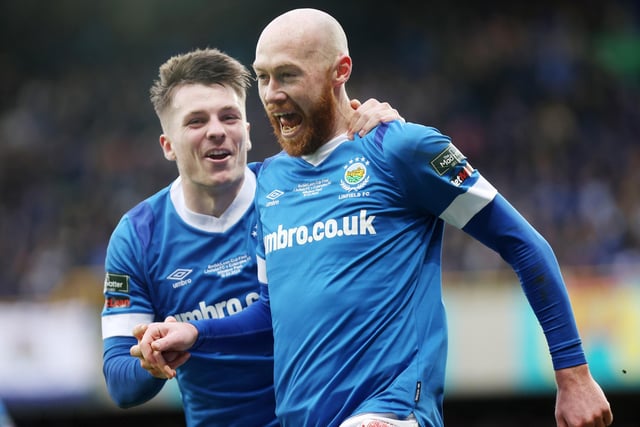 Chris Shields' penalty all but secured victory for Linfield