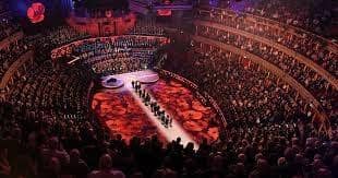 The ceremony comes from the Royal Albert Hall, where Clare Balding is acting as host and the audience includes His Majesty King Charles III and Queen Camilla as well as other members of the Royal Family