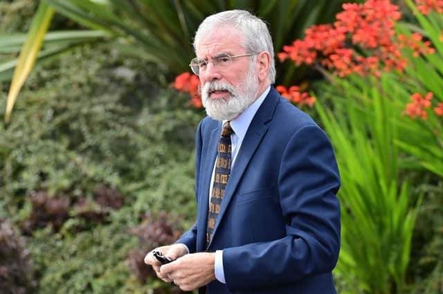 A High Court judge today ruled three bombing victims could not sue Gerry Adams as a 'representative' of PIRA, but claims against him in a personal capacity will continue. The three men wanted to bring claims against the PIRA and Mr Adams for just £1 in damages for 'vindicatory purposes'