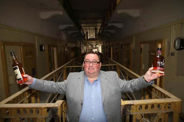 Belfast man Peter Lavery at the launch of his £5 million pound investment to bring a distillery to Crumlin Road Jail in his native Belfast. Picture: Gerard Smyth