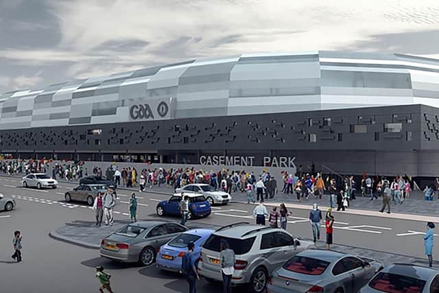 Any future games at a redeveloped Casement Park could be subject to similar anti-hooligan measures in place at football games . Photo: Ulster GAA