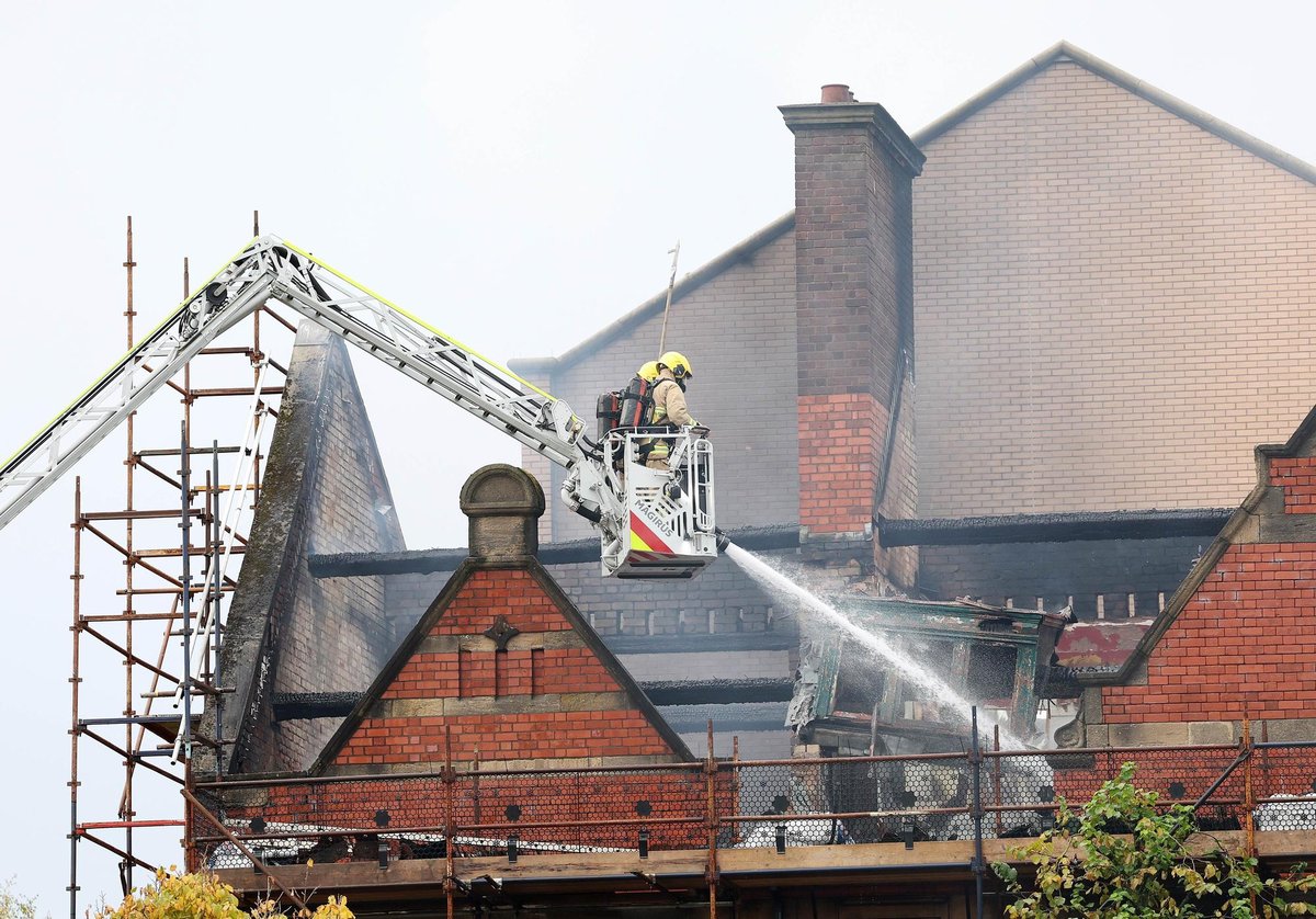 Cathedral Quarter fire - 11 images from the scene today