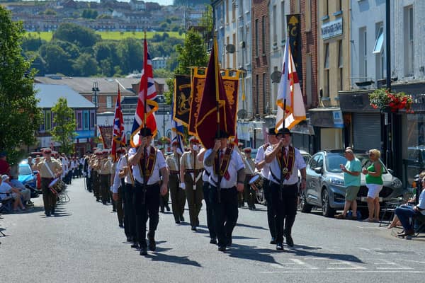ABOD Associated Club General Committee leads the Relief of Londonderry celebrations last year.  Photo: George Sweeney.