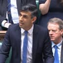Rishi Sunak in the House of Commons today