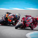Francesco Bagnaia and Brad Binder battle for the win at the Spanish MotoGP