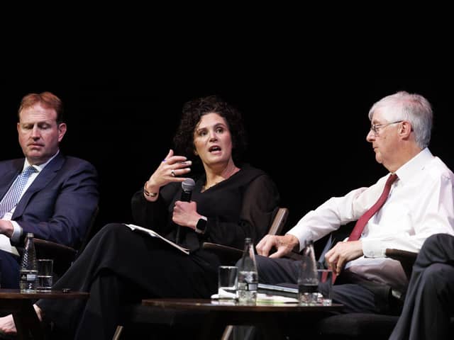 Party leader Claire Hanna, centre, at the recent SDLP event in Belfast which focused on the future relationship between the island of Ireland and Britain and the prospect of Irish unification