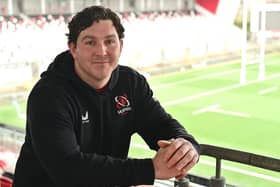 Ulster's Tom Stewart during a press conference ahead of Friday's clash with Connacht. (Photo by Arthur Allison/Pacemaker Press)
