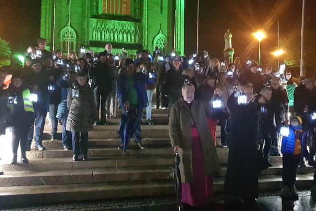Both the Church of Ireland and Catholic Archbishops organised an Ecumenical Walk between both St Patrick's Cathedrals in Armagh on March 16 at 9pm.