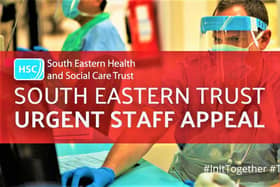 Message posted online by the South Eastern Trust today: