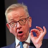 Speakers at the event will include Business and Trade Secretary Kemi Badenoch, Mr Heaton-Harris, Levelling Up Secretary Michael Gove (pictured) and US Economic Envoy to Northern Ireland Joseph Kennedy III