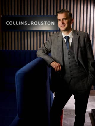 Collins Rolston managing director, Mark Collins at their award-winning Belfast HQ in James Street South