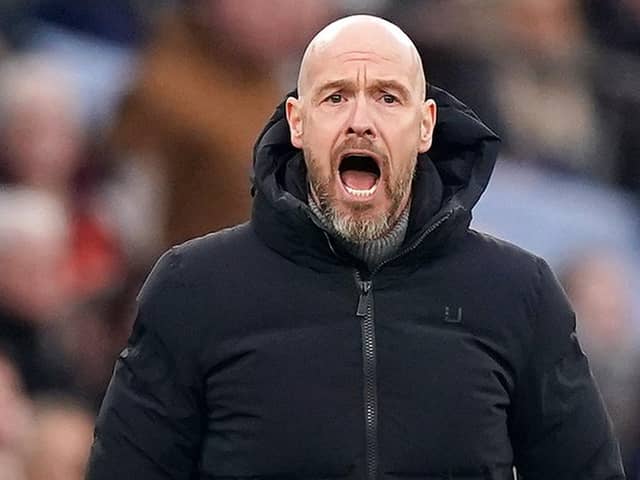 Manchester United manager Erik ten Hag. (Photo by Mike Egerton/PA Wire)