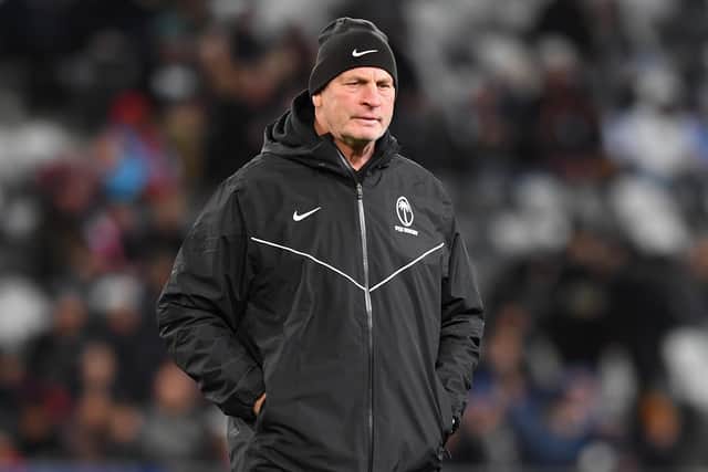 Fiji Head Coach Vern Cotter says Saturday's clash with Ireland in Dublin is a "training session" for Andy Farrell's side. (Photo by Kai Schwoerer/Getty Images)