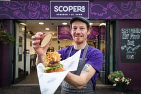 Photographed is Paul Cunningham, the proprietor of Scopers food bar in Dundrum, Co Down.